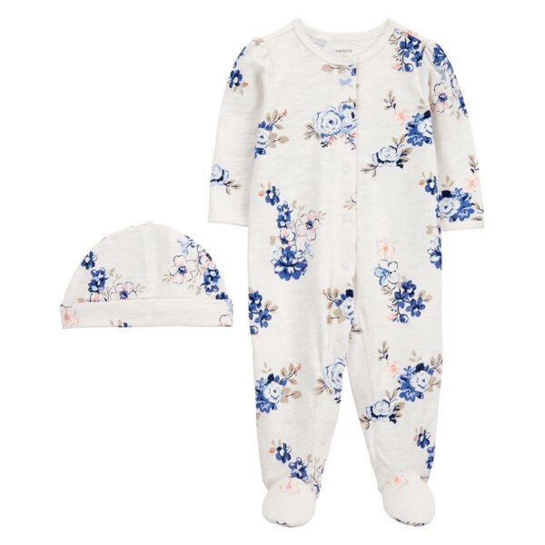Original Carter&#39;s Girls Overall &amp; Hat Cotton Set