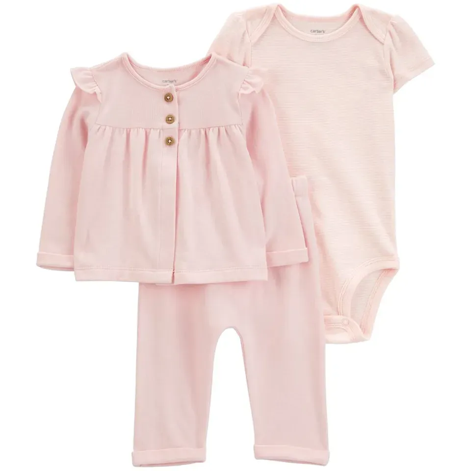 Original Carter&#39;s Girls 3-Pcs Cotton Set