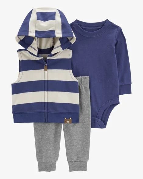Original Carter&#39;s Boys 3-pcs Cotton Vest Set