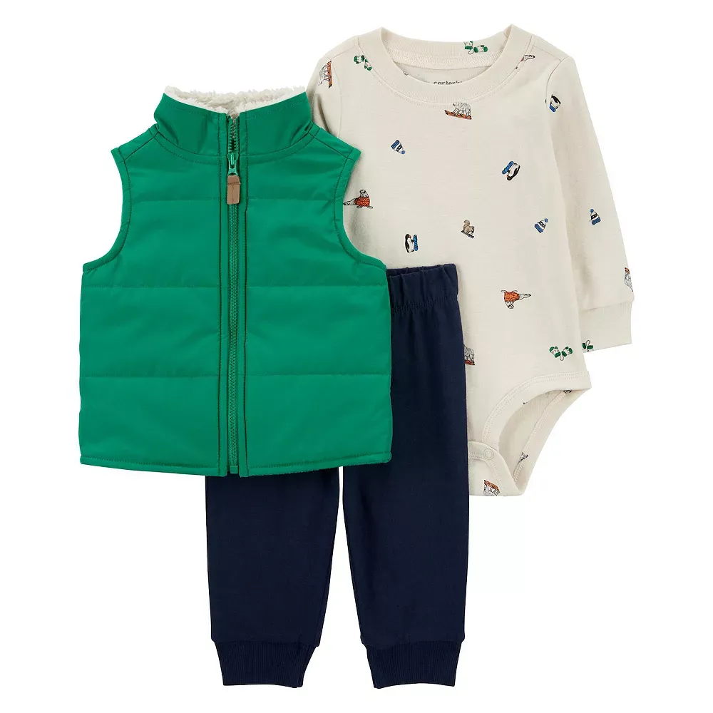Original Carter&#39;s Boys 3-pcs Vest Set