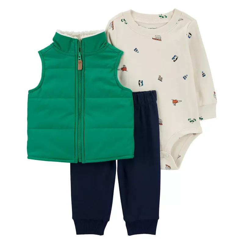 Original Carter&#39;s Boys 3-pcs Vest Set