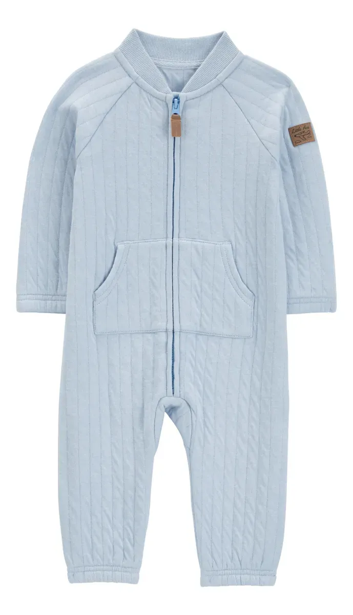 Original Carter&#39;s Zip-Up Cotton Double-knit Jumpsuit