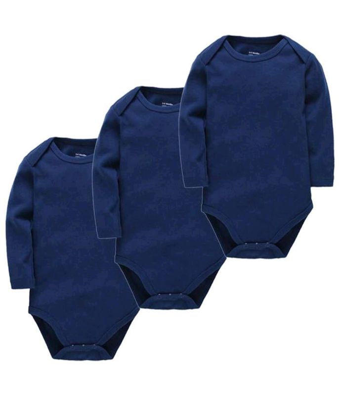 KavKas 3-Pack Cotton Long Sleeve Bodysuit