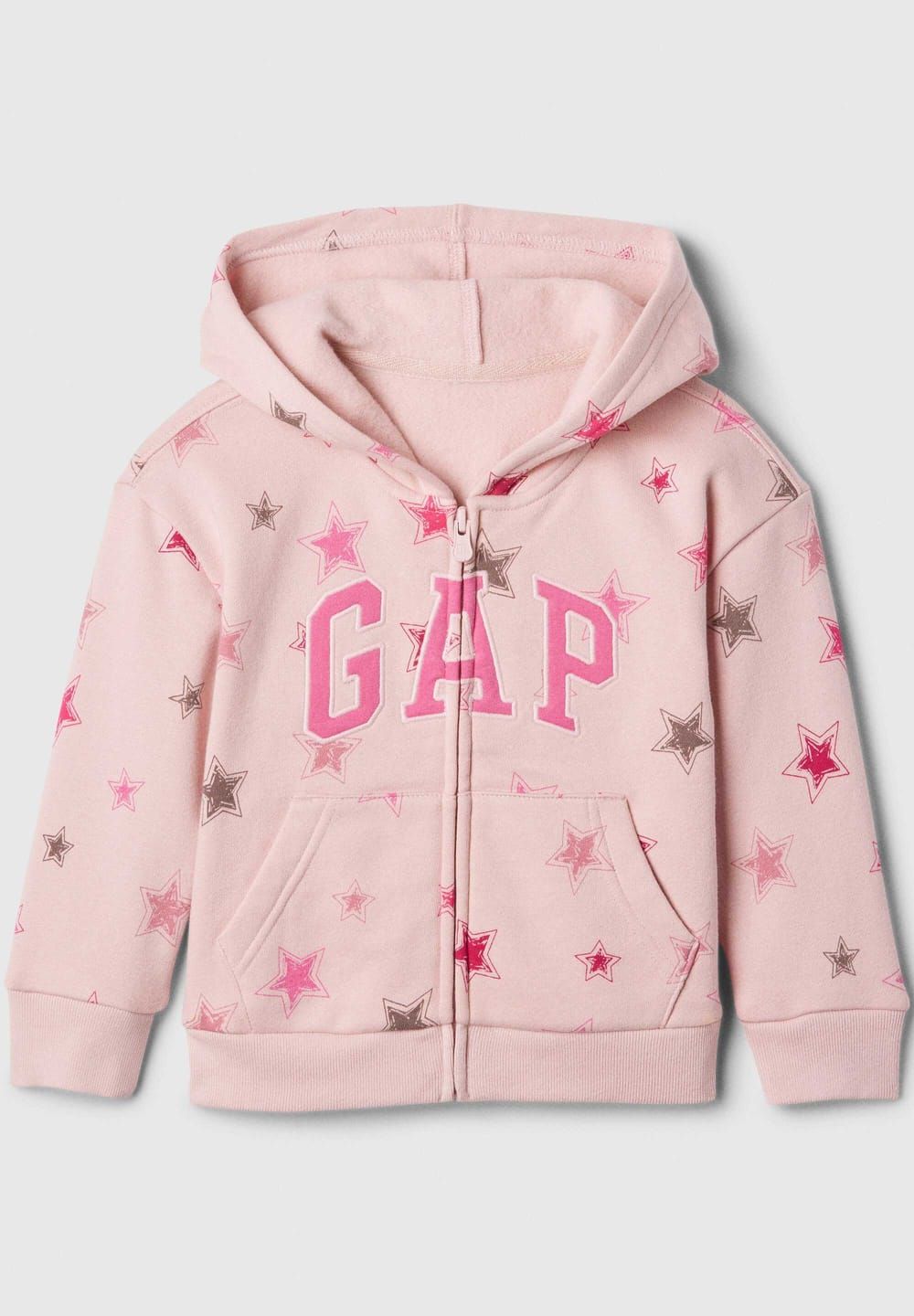 GAP Girls Fleece Logo-Printed Zip Hoodie