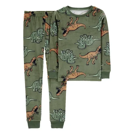 Original Carter&#39;s 2-Pcs Fuzzy Dinosaur Pajama