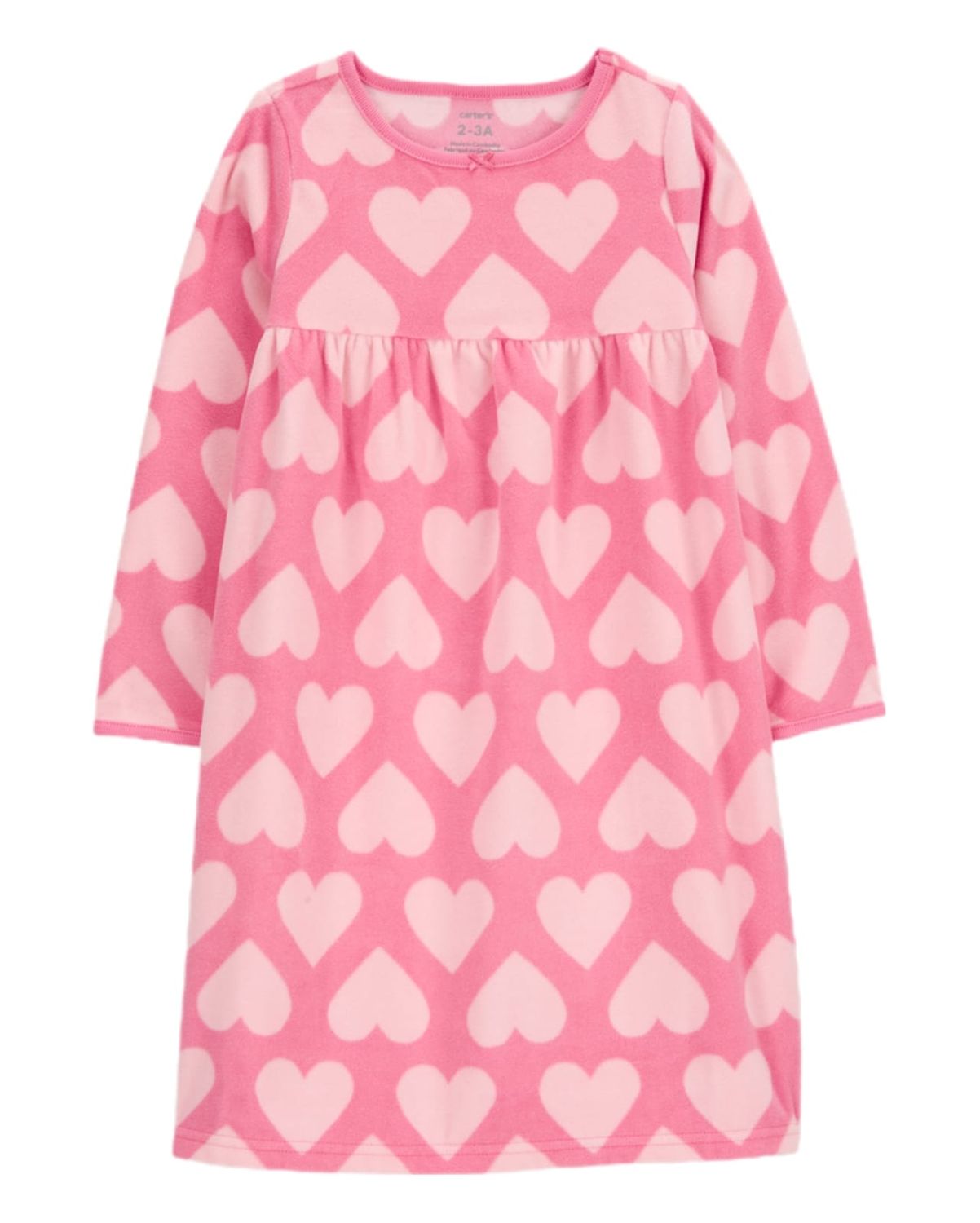 Original Carter&#39;s Kid Heart Fleece Nightgown