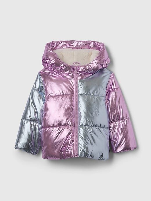 GAP Cold-Control Max Shine Sherpa Puffer Jacket