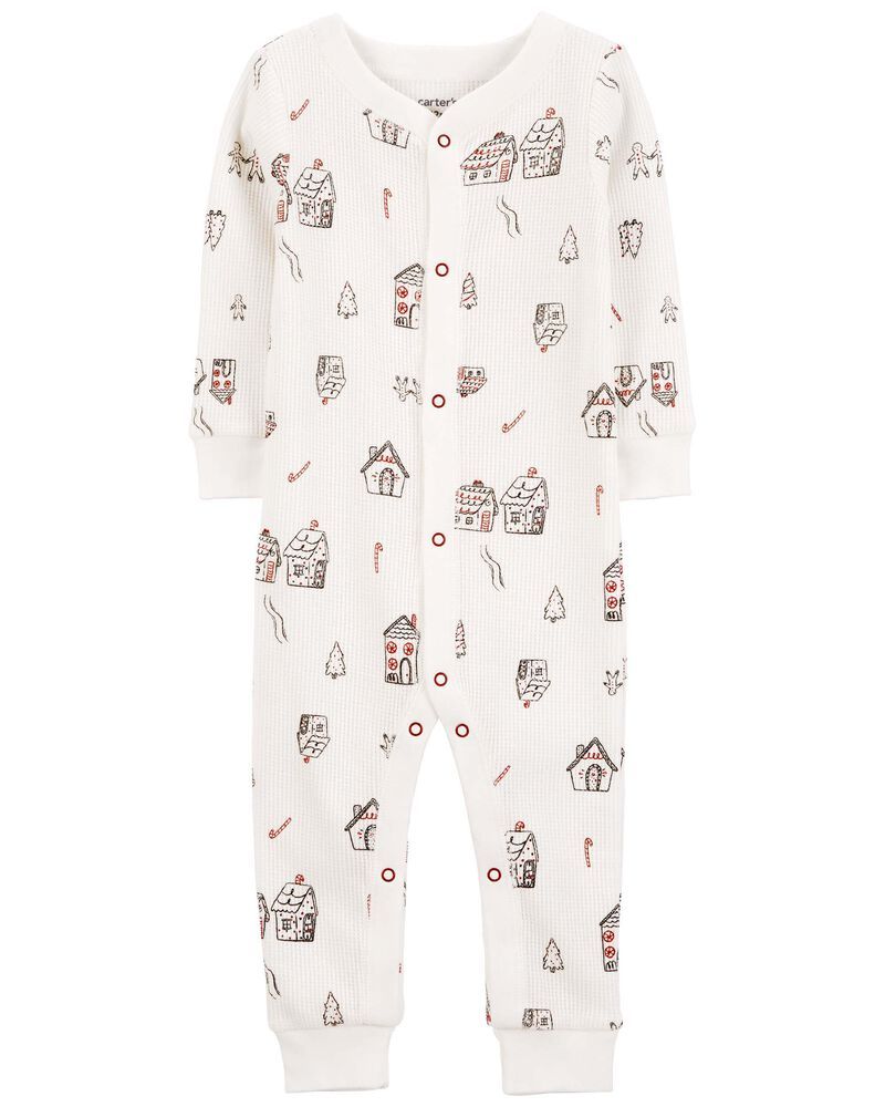 Original Carter&#39;s Gingerbread Thermal Footless Overall