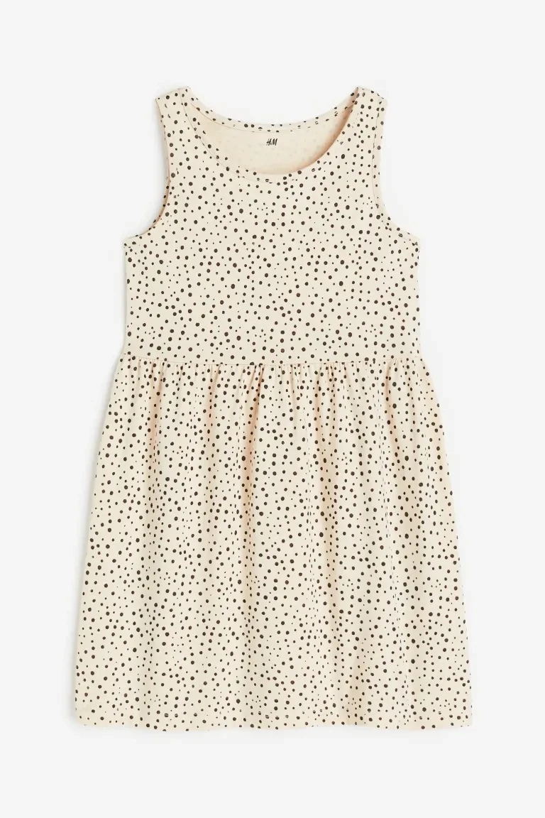 H&amp;M Girls Patterned Cotton Dress