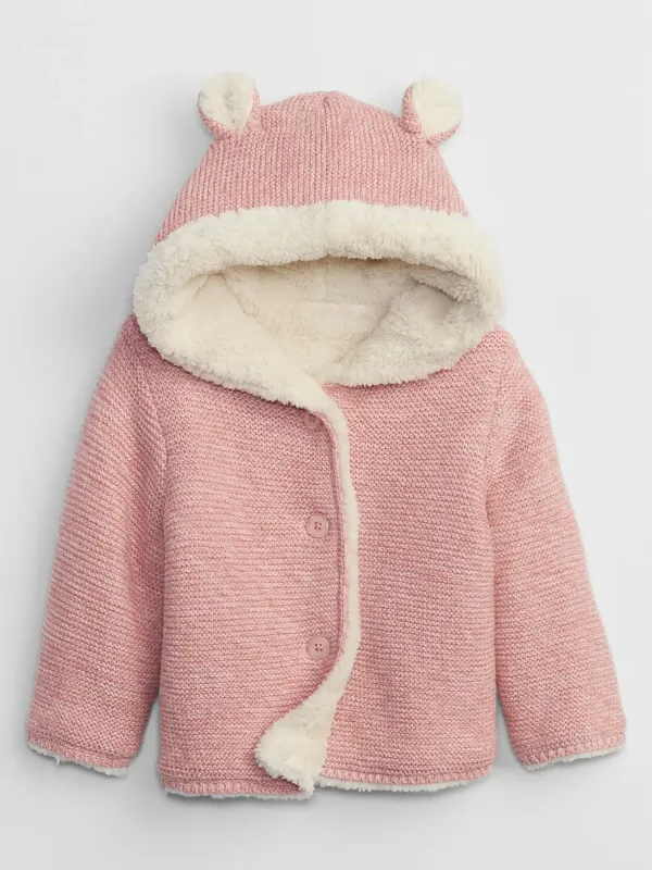 GAP Baby Sherpa-Lined Cardigan