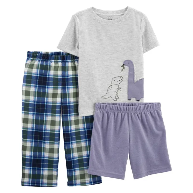Original Carter's Boys 3-Piece Dinosaur Loose Fit PJs