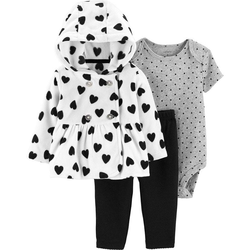 Original Carter's Baby Fleece Cardigan 3-Piece Set