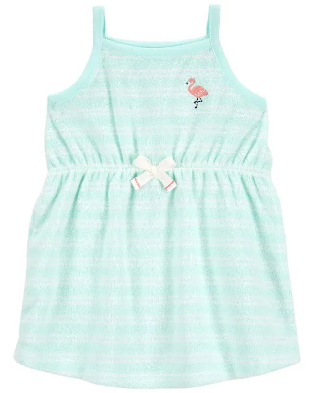 Original Carter's Girls Embroidered Terry Dress