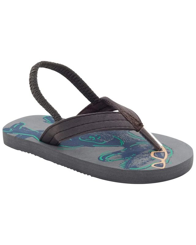 Original Carter's Boys Dino Flip-Flops Sandals