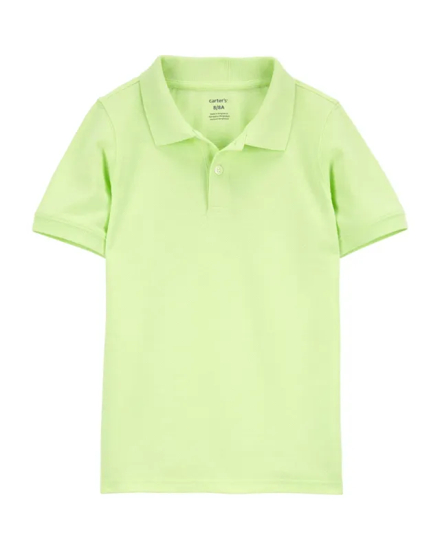 Original Carter's Boys Ribbed Collar Polo T-Shirt