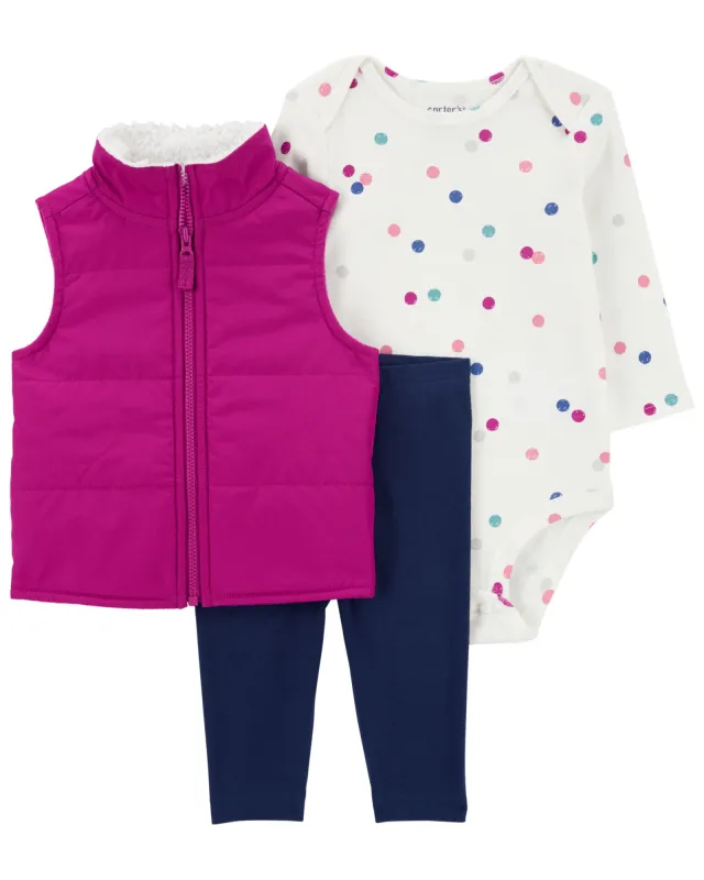 Original Carter's Girls 3-pcs Vest Set