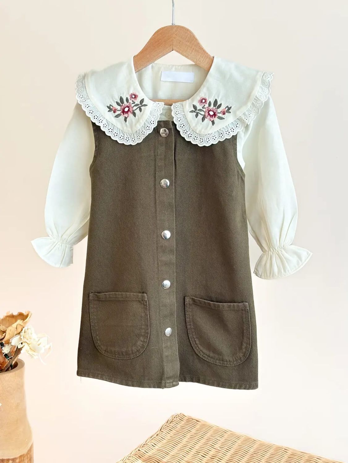 PLNT Girls Shirt &amp; Denim Dress