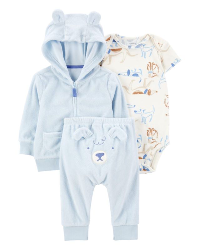 Original Carter's Boys 3-Piece Dog Little Jacket Set