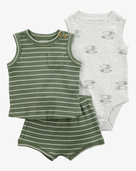 Original Carter's 3-Piece Surfboard Little Short Set