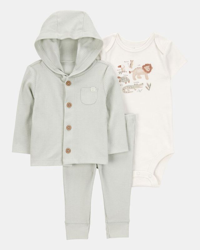 Original Carter's Boys 3-Piece Lion Little Cardigan Set