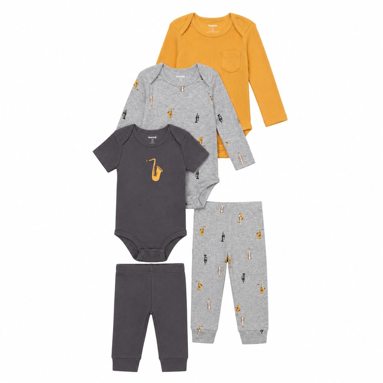 Pekkle Boys 5-Piece Cotton Set