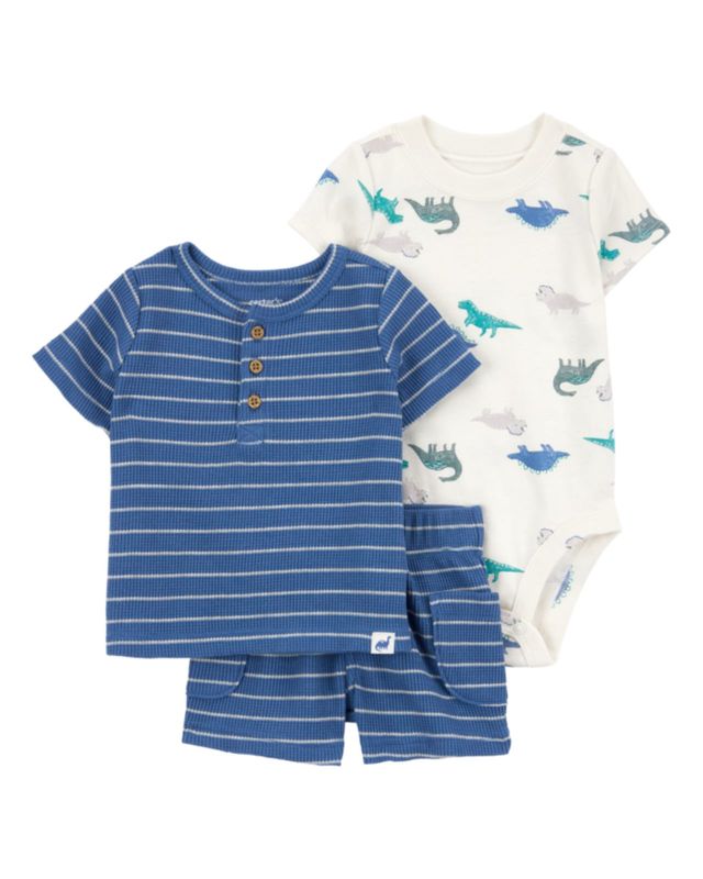 Original Carter's Boys 3-Pcs Dinosaur Set