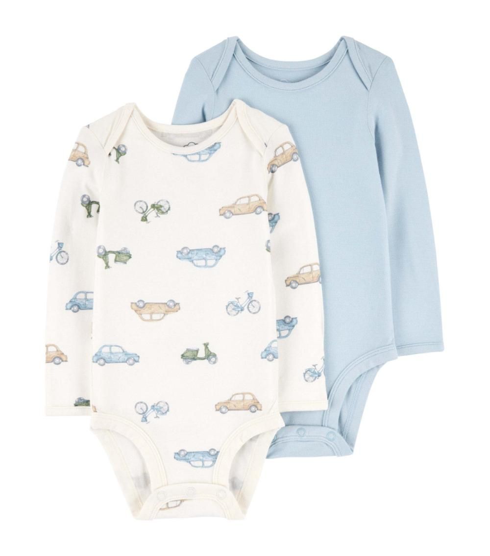 Original Carter's Purely Soft 2-Pack Boys Bodysuit Set