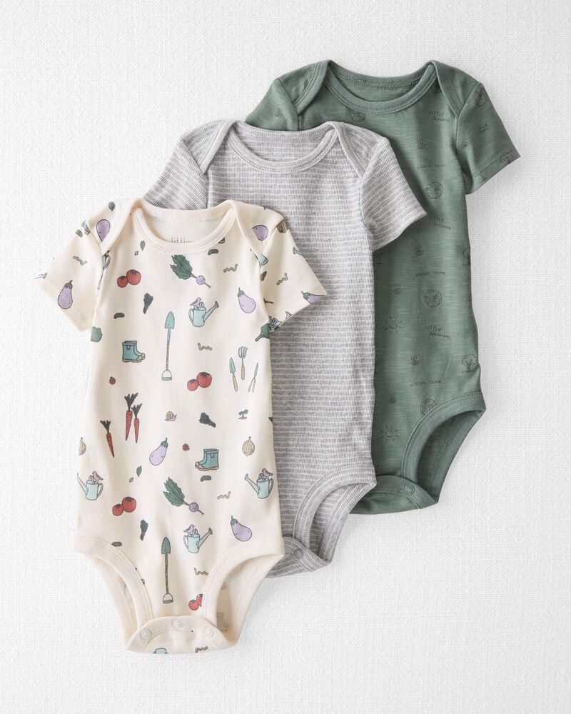 Original Carter's Boys 3-Pack Organic Cotton Bodysuit Set