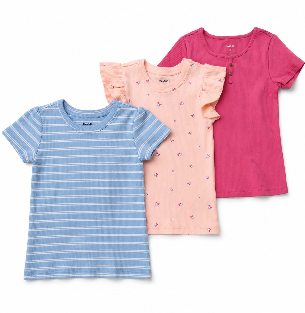 Pekkle Girls 3-Pack T-shirt Set