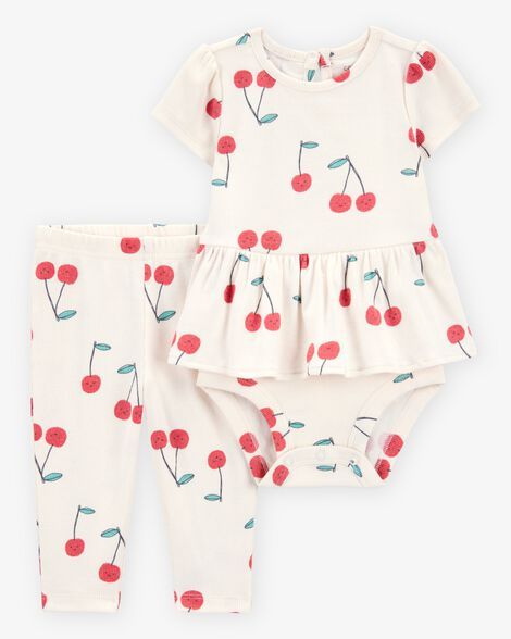 Original Carter's Girls 2-Pcs Cherry Set