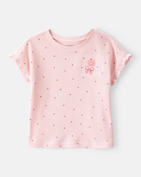 Original Carter's Girls Polka Dot Short-Sleeve Top