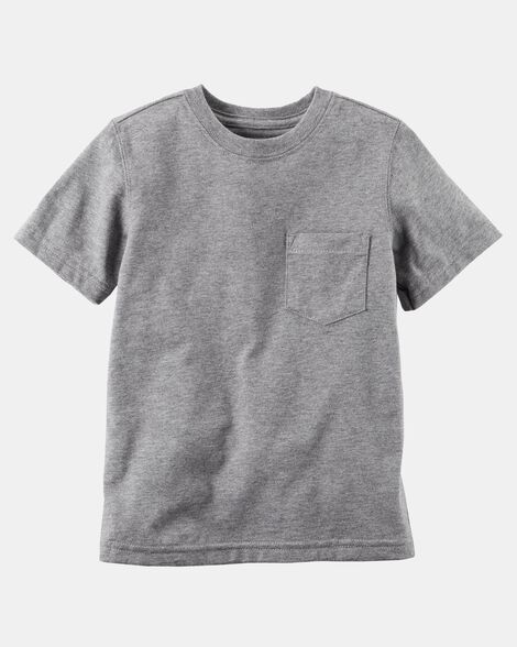 Original Carter's Boys Solid Short-Sleeve Pocket T-Shirt