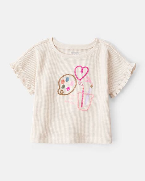 Original Carter's Girls Arts &amp; Crafts Short-Sleeve Top