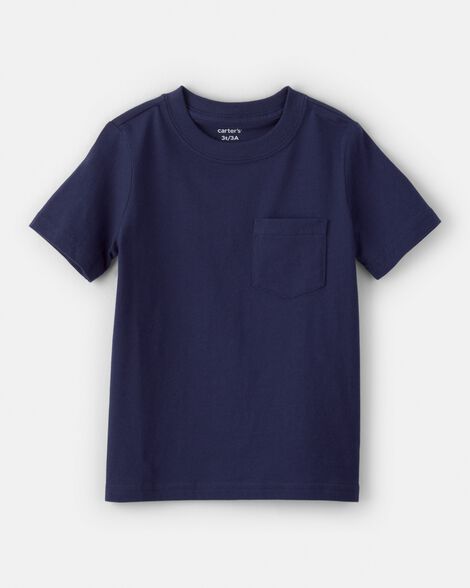 Original Carter's Boys Solid Pocket T-shirt