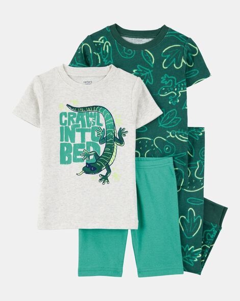 Original Carter's Boys Lizard Cotton Blend 4-Pcs Pajama
