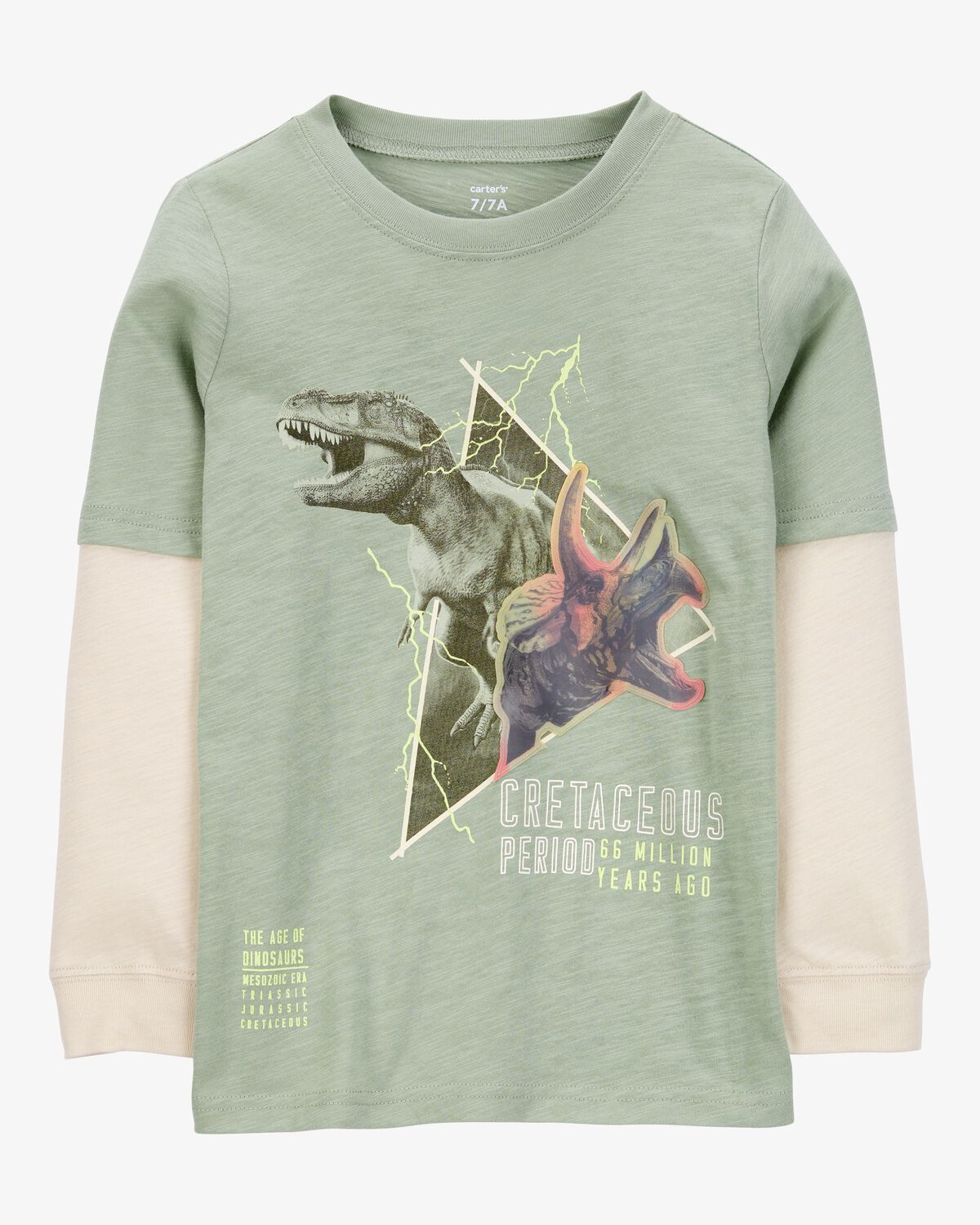 Original Carter's Boys Dinosaur Foil Long-Sleeve T-shirt