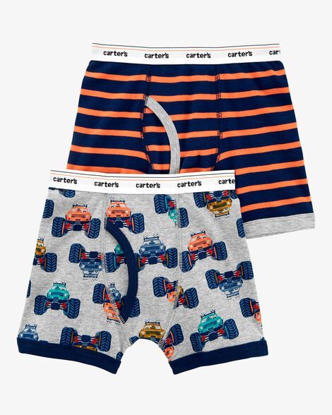 Original Carter's Boys 2-Pack Cotton Boxer Briefs Underwear