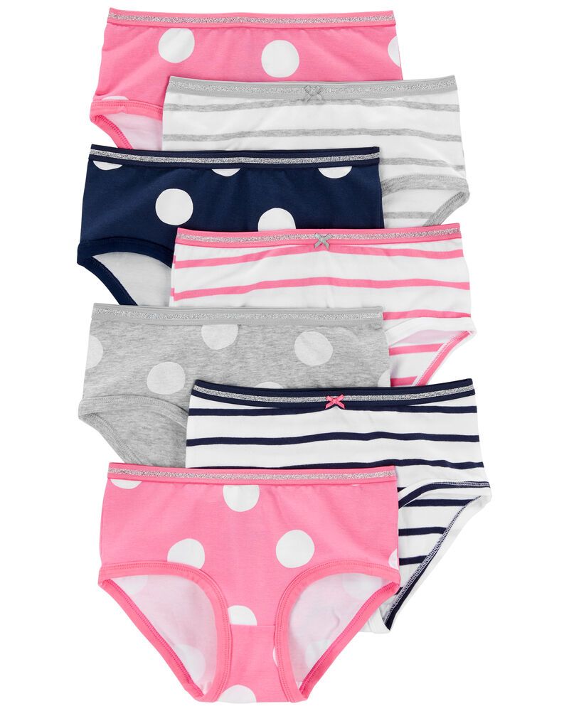 Original Carter's Girls 7-Pack Stretch Cotton Underwear