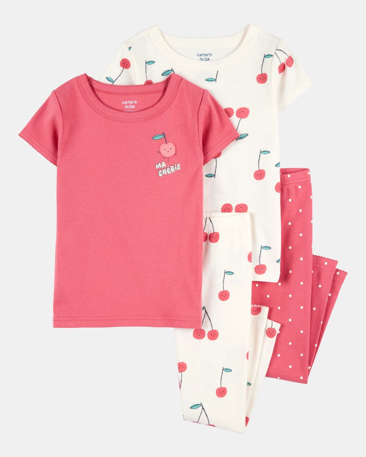 Original Carter's Girls 4-Pcs Cotton Pajama