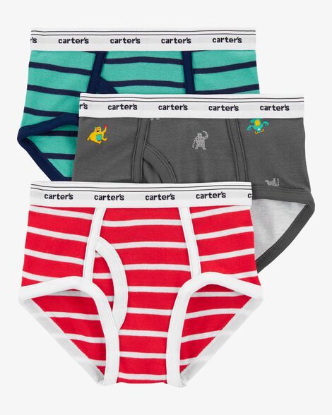 Original Carter's Boys 3-Pack Cotton Briefs Underwear