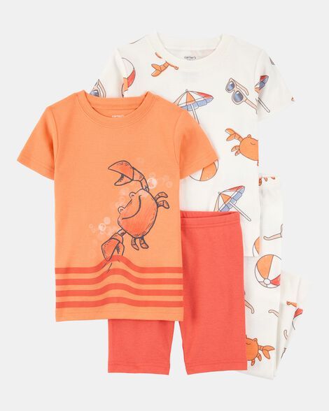 Original Carter's Boys 4-Piece Crab Cotton Pajama