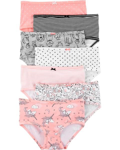 Original Carter's Girls 7-Pack Stretch Cotton Undies