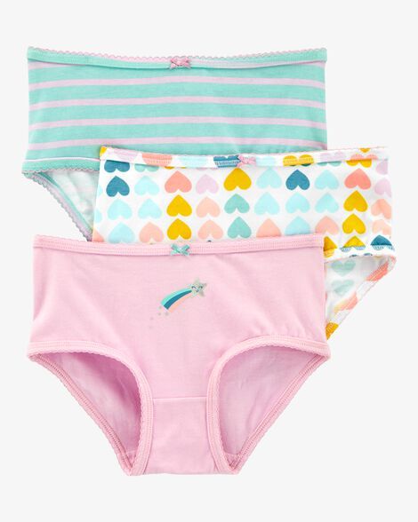 Original Carter's Girls 3-Pack Brief Stretch Cotton Underwear