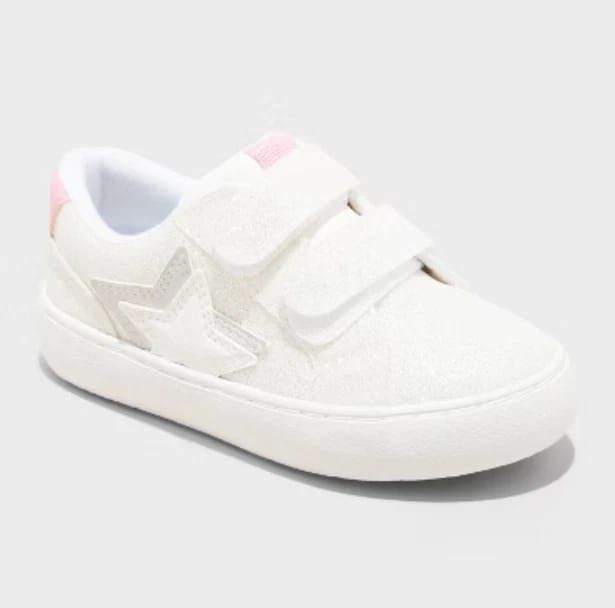 Cat &amp; Jack Girls Sora Glitter Sneakers
