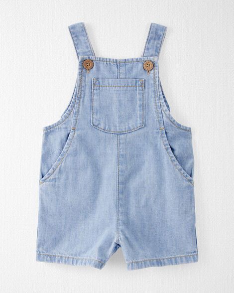 Original Carter's Little Planet Baby Organic Cotton Chambray Shortall