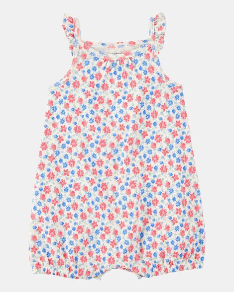 Original Carter's Baby Girl Floral Cotton Romper