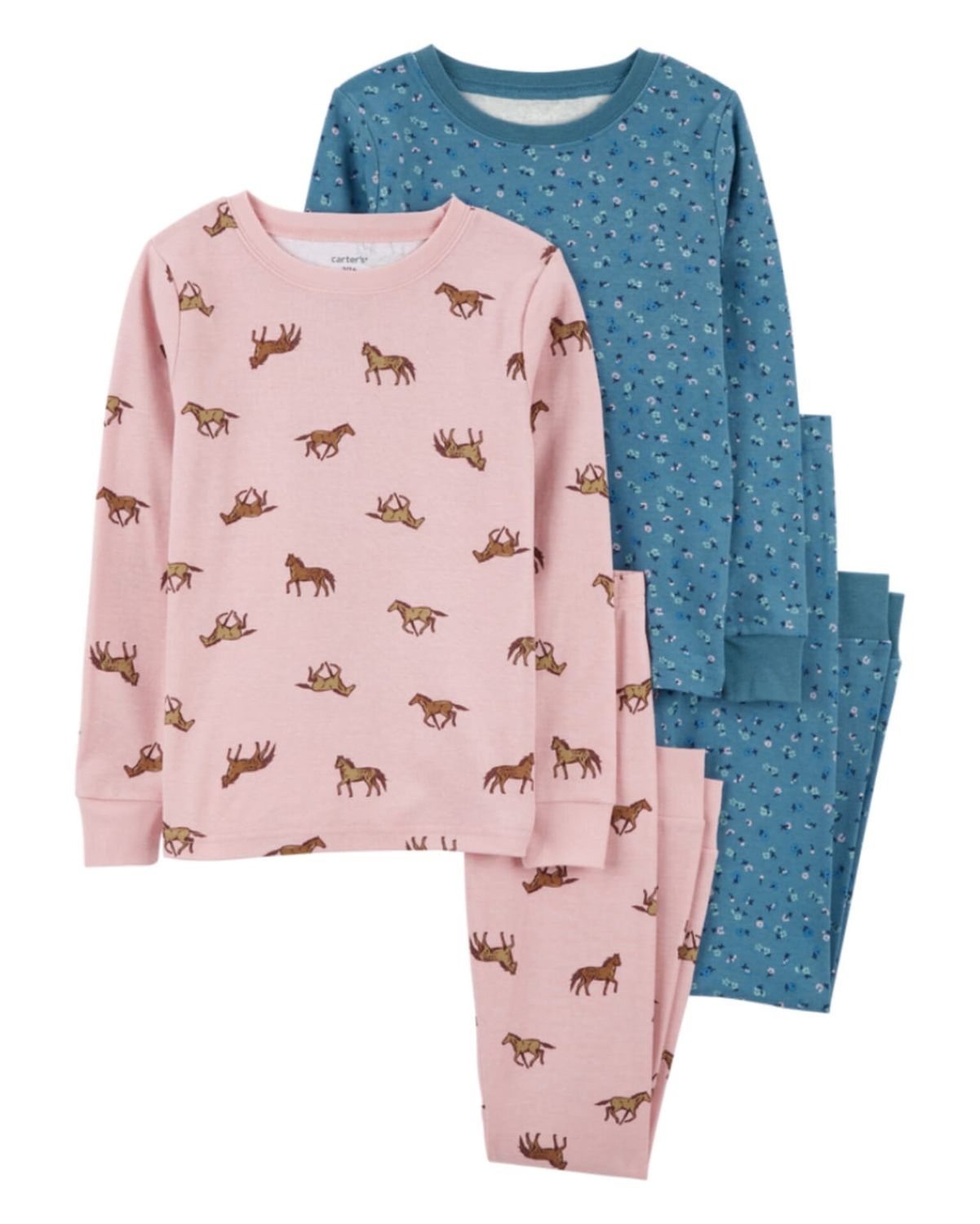 Original Carter's Girls 4-Piece Snug Fit Cotton Pajama