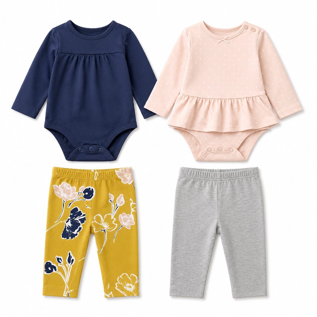Original Carter's Baby Girl 4-Piece Cotton Set
