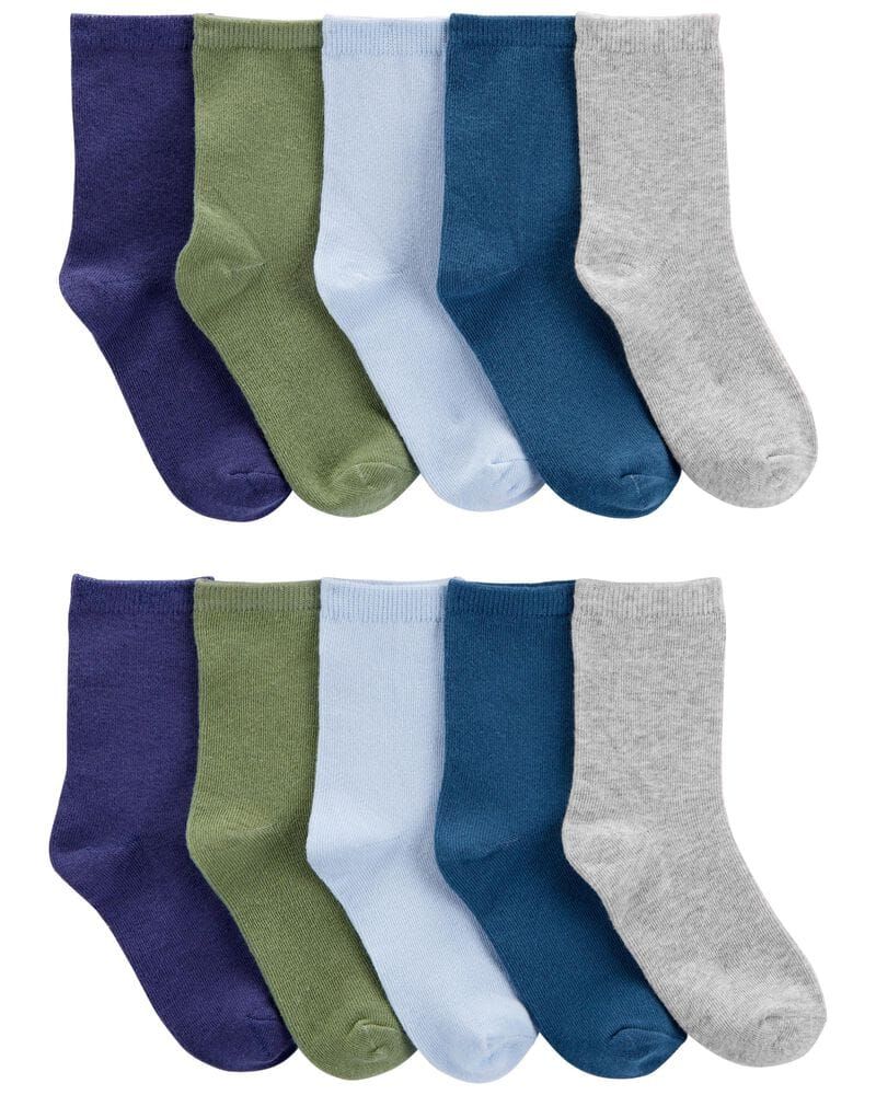 Original Carter's Toddler Unisex 10-Pack Crew Socks