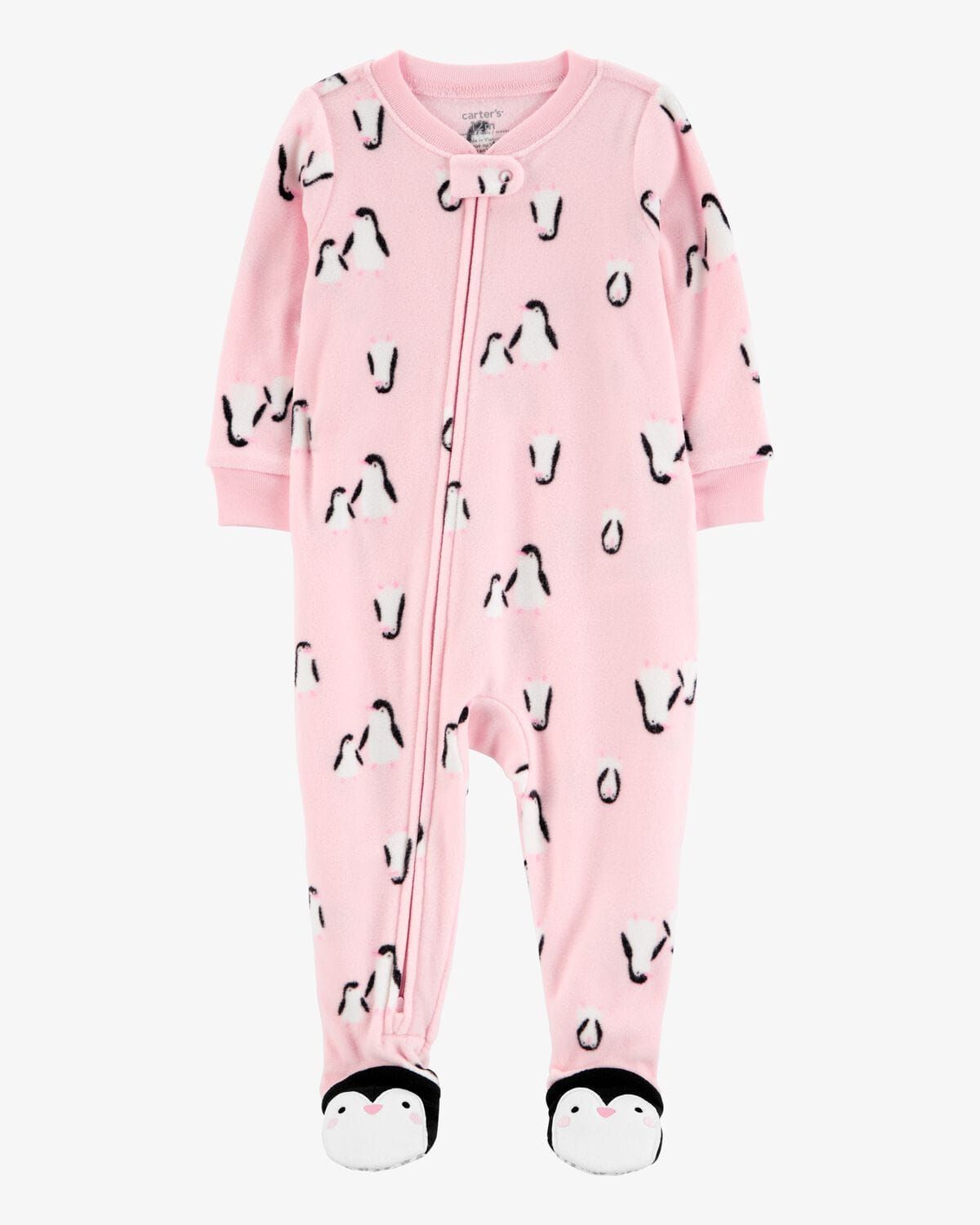 Original Carter's Girls Penguin Fleece Overall